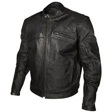 Xelement Xspr105 The Racer Mens Black Armored Leather Racing