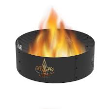 Blue Sky Outdoor 36 In New Orleans Saints Decorative Steel Round Fire Ring