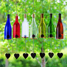 Wind Chimes Made From Glass Wine