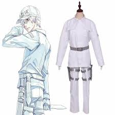 White blood cell from hataraku saibou (cells at work). New Cells At Work White Blood Cell Hataraku Saibou Cosplay Costume Leukocyte U 1146 Full Set Uniforms Halloween Daily Outfit Shopee Philippines