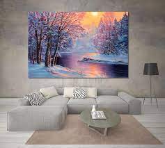 Winter Scenic Artwork Canvas Print