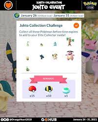 Pokémon GO Hub - Johto Celebration Event. Infographic...
