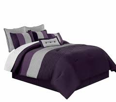 luxury striped comforter set
