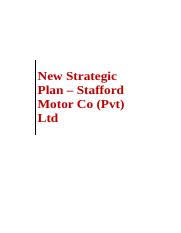 strategic plan stafford motors docx