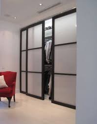 Sliding Doors With Black Framing And