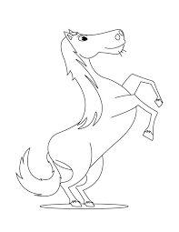 In case you don\'t find what you are looking for. Cute Rearing Horse In Horses Coloring Page Netart