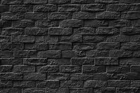 Black Stone Brick Wall Texture