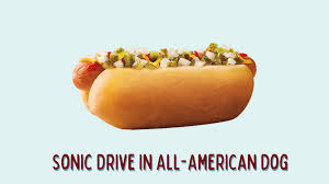 sonic all american dog calories and