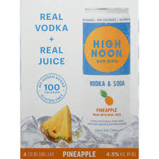 high noon vodka soda pineapple