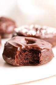 air fryer chocolate donuts from