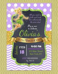 Fascinating Tinkerbell Party Invitations Design To Make Surprise