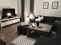 dark furniture elegant living room