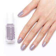 lavender gray quick dry nail polish essie