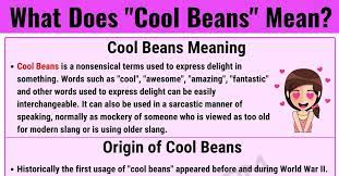 cool beans meaning what does this
