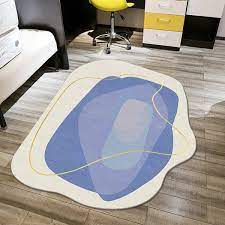 area rug irregular shaped carpet mat