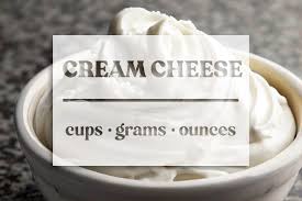cream cheese cups grams ounces