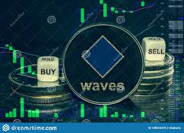 Coin Cryptocurrency Waves Platform Stack Of Coins And Dice