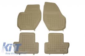 rubber floor mat beige suitable for