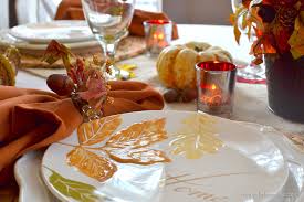 Fall Table Featuring Items From The