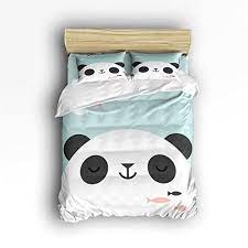 cute panda headshot for kids bedding