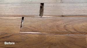 diy wood floor repair project