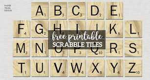 Free Printable Scrabble Letter Tiles