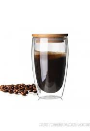 double wall glass mug coffee tumbler