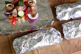 grilled meat and veggie foil packets