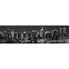 home decor line black new york skyline