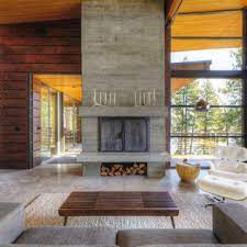 concrete fireplace pictures ideas