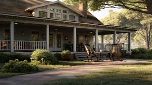 Wrap Around Porch And Rocking Chairs