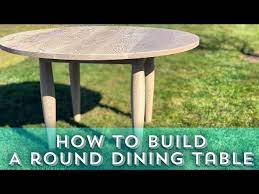 How To Build A Round Dining Table