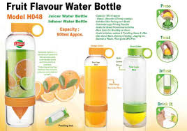 fruit flavour water bottle with juicer