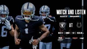 Raiders at Colts: How to watch the the ...