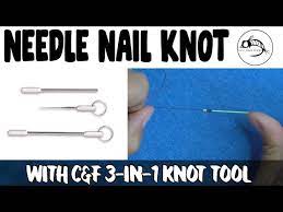 how to tie a needle nail knot w c f 3