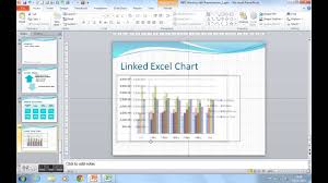 How To Link An Excel Chart Into A Powerpoint Presentation
