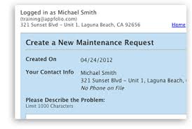Appfolios Tenant Online Maintenance Requests Are Here