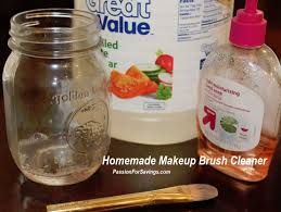 homemade makeup brush cleaner