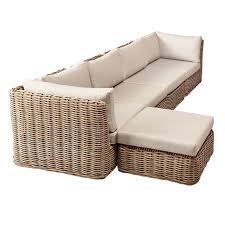 weather wicker armless outdoor chair