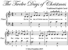 Coventry carol, level 1 easy, free christmas music, piano tutorial. The Twelve Days Of Christmas Easy Piano Sheet Music By Traditional Carol