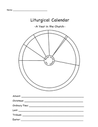Choose your sunday or monday start calendar and. Catholic Liturgical Calendar Worksheets Teaching Resources Tpt