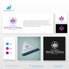 makeup academy logo be creative