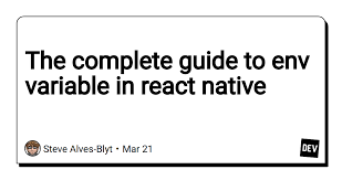 env variable in react native