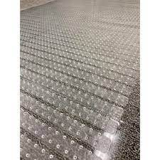 ottomanson floor protector clear 2 ft 2 in x 15 ft waterproof non slip clear design indoor protector runner rug