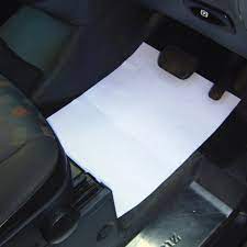 Disposable Paper Floor Mats Off White