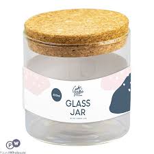 Miller Glass Jar With Cork Lid 600ml