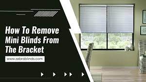 How to Remove Mini Blinds from the Bracket