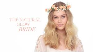 natural glow boho wedding makeup