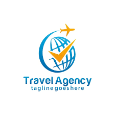 vector travel agency logo design template