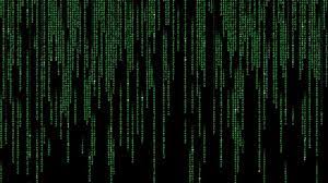 matrix style raining code screensaver